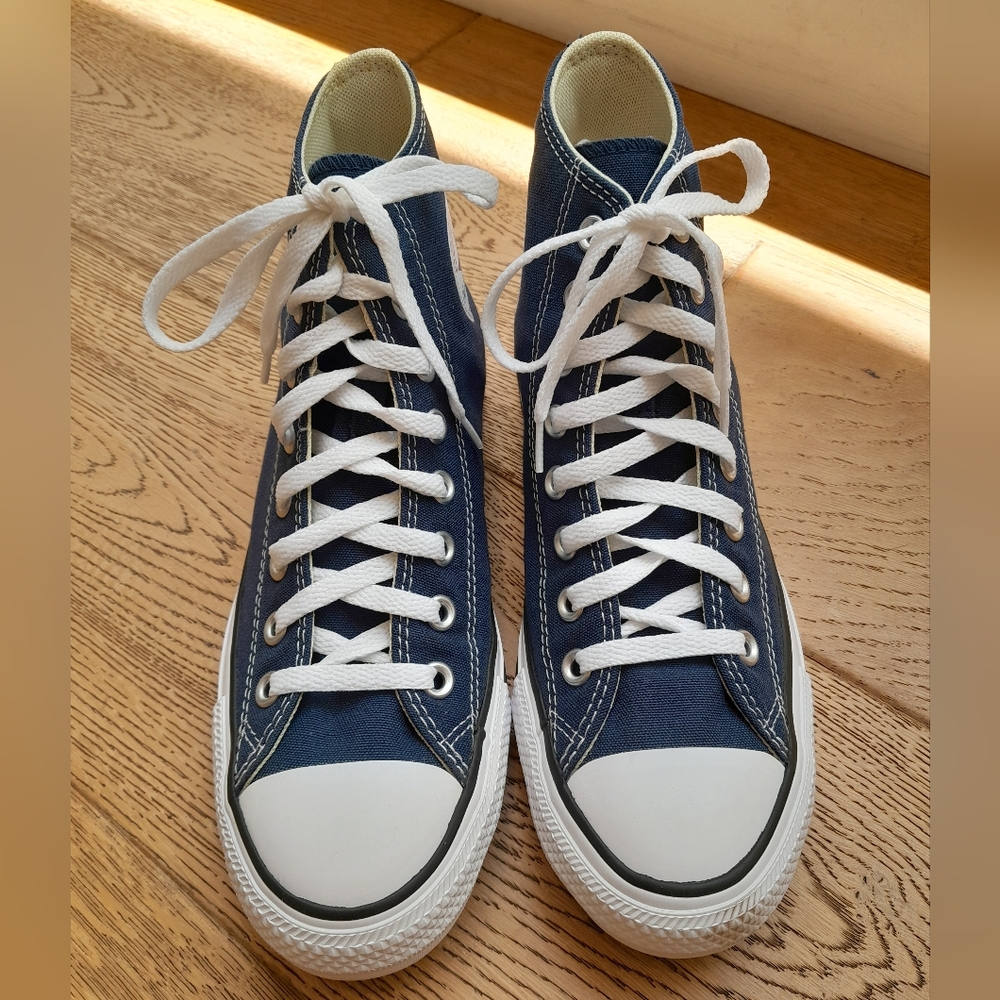 Converse Navy High-Top Sneakers with White Accents